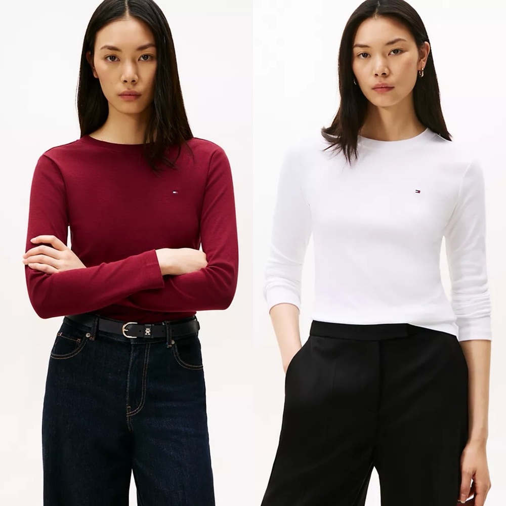 Bundle(2) TOMMY HILFIGER Red and White Shirt